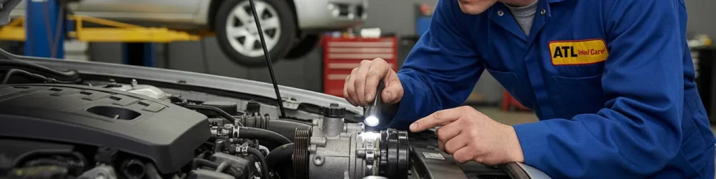 mechanic-inspecting-a-power-steering-pump