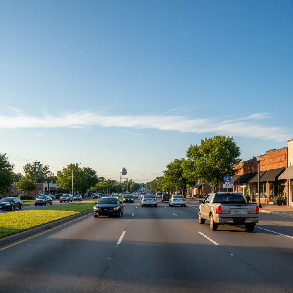 Murfreesboro-road-scenery-with-vehicles-on-a-sunny-day.