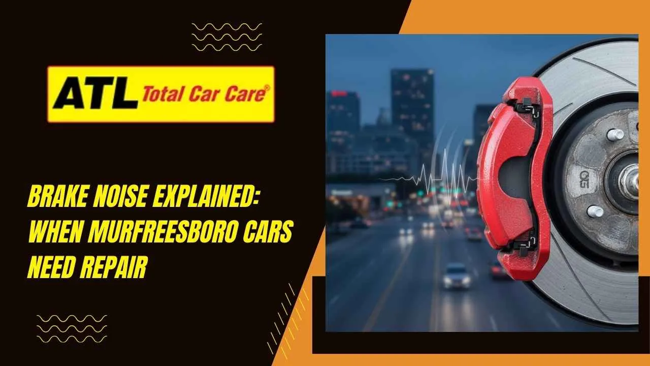 Brake Noise Explained When Murfreesboro Cars Need Repair
