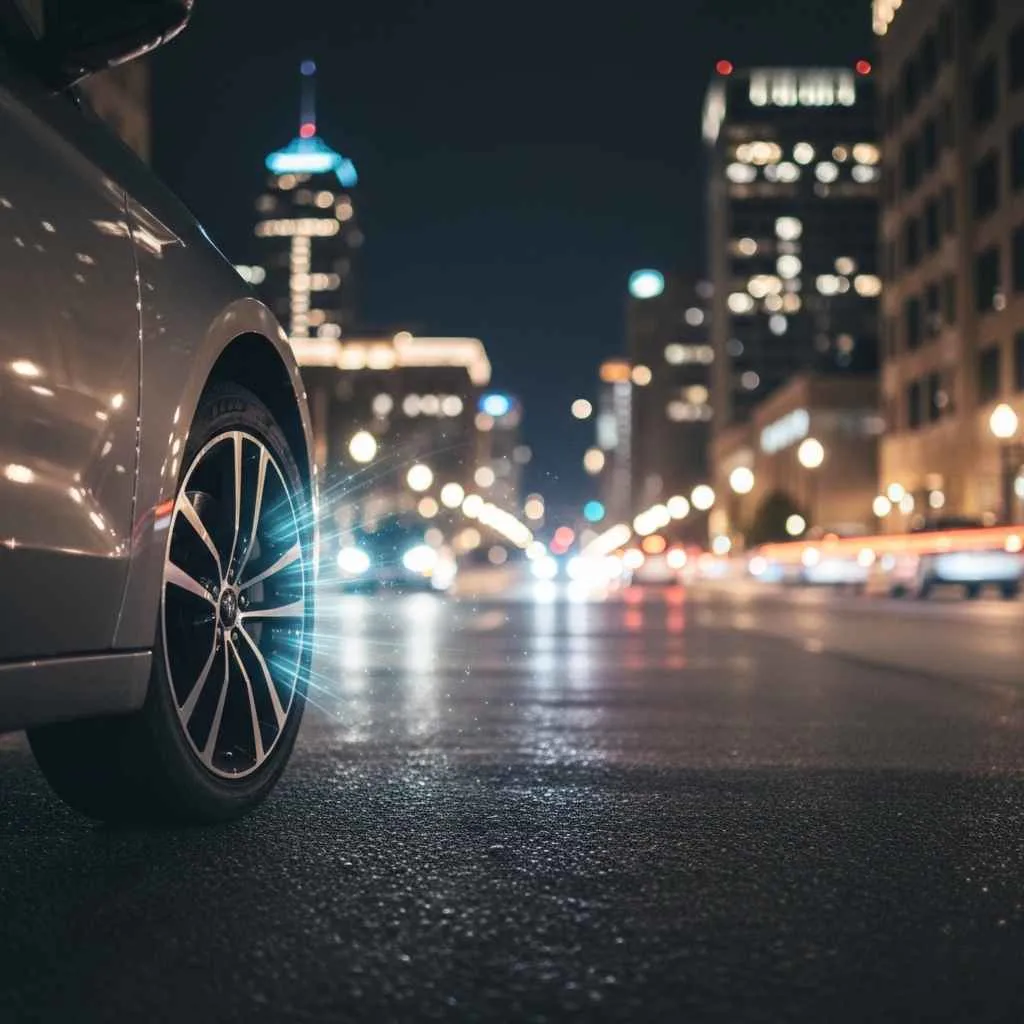 Quiet, smooth braking shown during Murfreesboro city driving