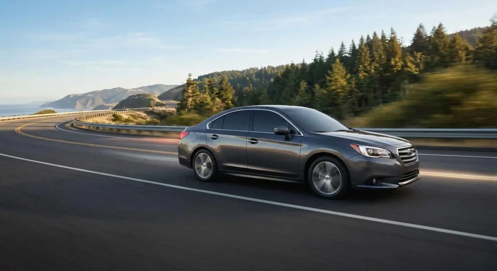 car running smoothly on the road.