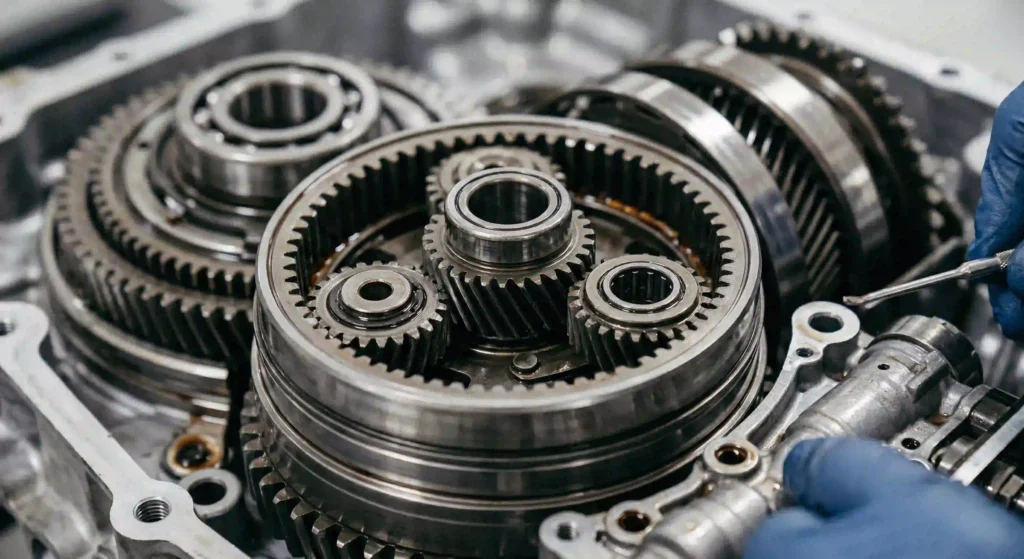 transmission components close-up