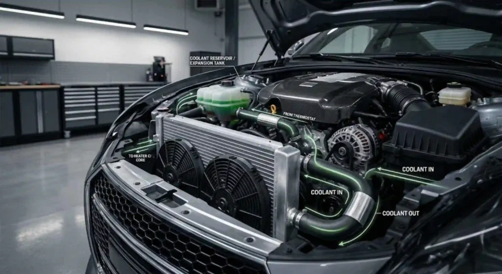 radiator or coolant system